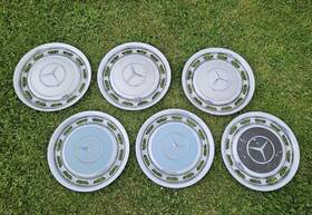 Mercedes-benz 230/4 230/6 Set Of 6 1965-1981 14 Inch Hubcaps Wheel Covers Pagoda 280 300 Sl 4