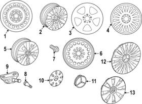 44740009009705 Mercedes-benz Genuine Wheel Cover