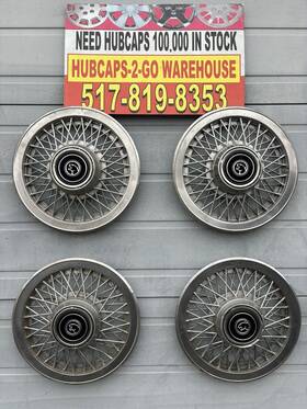 Be3sz1130d Mercury Be5sz1130d/p/n 1983-88 Cougar Used Spoke Set 4 Oem Hubcaps 14 Inch Flaws Rwd Aftermarket