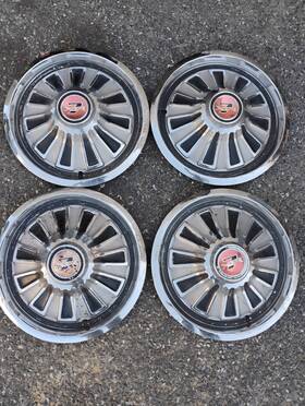 C8wa-1130-c Mercury C8wa-1130c 1968 Cougar Xr-7 Set Of 4 Hubcaps 14 Inch Hubcap Original Oem