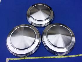 D1ma-1130-ca Mercury Lot Of 3 Oem 1970 1971 1972 1973 Cougar Eliminator Dog Dish Hub Caps