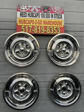 Mercury #h-5 H-6 1964-67 14 Inch Comet Cyclone Marauder Xr Xt Falcon Set 4hubcaps Front/ Rear