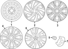 4252a141 Mitsubishi Genuine Center Cap