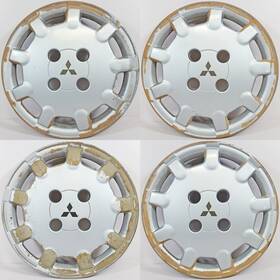 Mb791159 Mitsubishi 1992-1993 Expo # 57531b 14 Inch Hubcaps / Wheel Covers Used Set/4