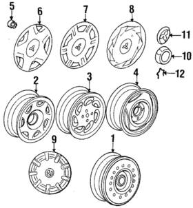 Mr758823 Mitsubishi Genuine Wheel Cover