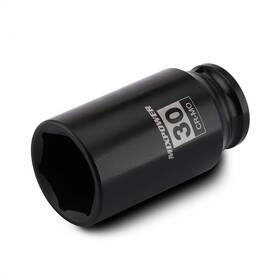 Mt023 Mixpower 1/2 Inch Drive Deep Impact Socket Cr-mo 30mm Metric 6 Black