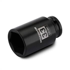 Mt025 Mixpower 1/2 Inch Drive Deep Impact Socket Cr-mo 33 Mm Metric 6 Point 33mm