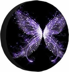 Miyasang 717025638179 17 Inch Fits Tire Cover Diameter 31 -35 Abstract Butterfly