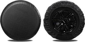 Qb372 Moonet Tire Covers 2 Pack For Xs Diameter 19-21 Inch Black 2pack