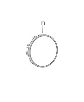 04755549aa Mopar Genuine Wheel Center Cap