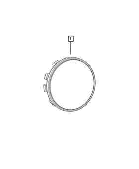 04755616aa Mopar Genuine Wheel Center Cap