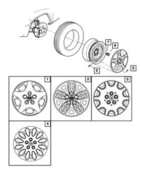 04766901aa Mopar Genuine Wheel Cover 4766901aa