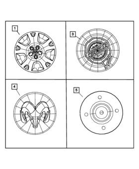 1dj99sz0ab Mopar Genuine Wheel Center - Cap