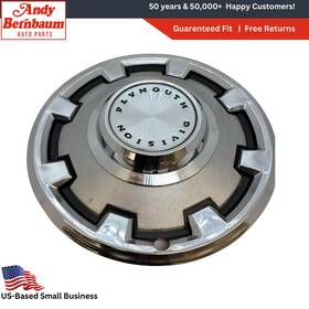 2881752 Mopar 1968-1969 Plymouth Division Valiant 13 Inch Chrome Wheel Cover Hub Cap