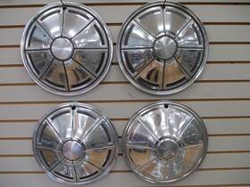 570-373 Mopar 1972 - 1976 Plymouth Valiant Car Wheel Cover Hubcaps Oem Set 373