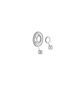 5dy07tzzab Mopar Genuine Wheel Center Cap