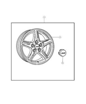 5ht59sz7ac Mopar Genuine Wheel Center Cap