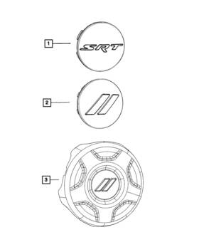 5qw99rnlaa Mopar Genuine Wheel Center Cap