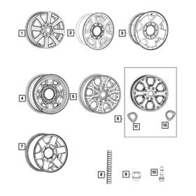 68261412aa Mopar Wheel Cover For Ram 2500 3500 2014-2016