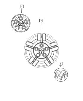 68417597ab Mopar Genuine Wheel Center Cap