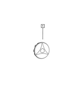 68631996aa Mopar Genuine Wheel Center Cap