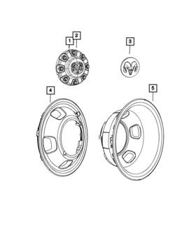 68718389aa Mopar Genuine Wheel Center Cap