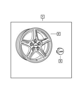 6ae00ma8aa Mopar Genuine Wheel Center Cap