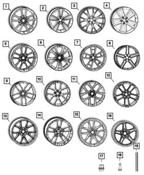 6pr46ntsaa Mopar Genuine Wheel Alloy