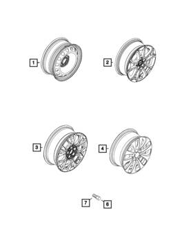 6rl63uezaa Mopar Genuine Wheel-aluminum