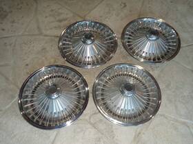 Hc71-78 Mopar Hubcaps Set 4 Factory Oem Wire Wheel Rim Hub Cap Hubcap 1971-1978 Chrysler Dodge