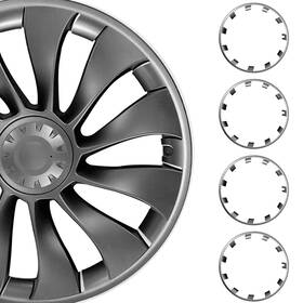 Motenio 4pcs 21 Inch Design For Model Y 2020-2024 Wheel Rim Protectors Trim Rings Grey