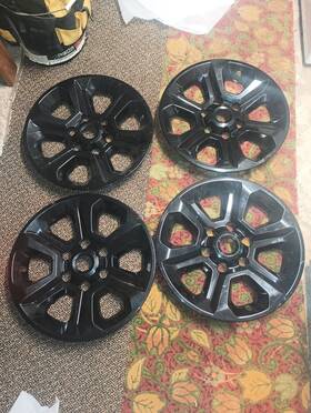 75153 Nationwide Hubcaps Inc 2014-2024 Toyota 4 Runner Sr5 17 Inch Black Wheel Skins Hub Caps Full Rim Covers
