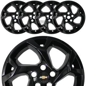 95638 Nationwide Hubcaps Inc 4 Black 2024-2025 Chevrolet Trax Ls Lt 17 Inch Wheel Skins Hub Caps Full Rim Covers