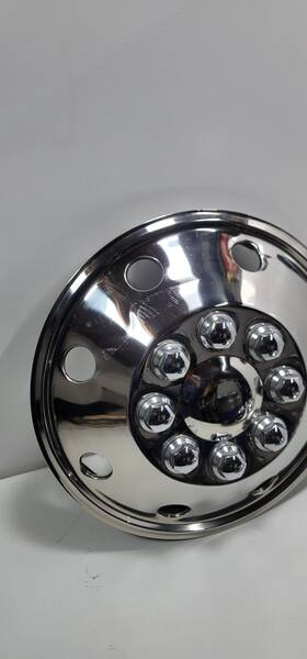 Al160p1pc Nationwide Hubcaps Inc 1 - 16 Inch Chrome Rv Motorhome Dual Wheel Simulators Rim Hub Cap Covers Van Truck