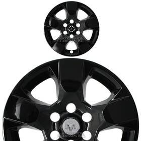 Imp435blk Nationwide Hubcaps Inc 1 For Dodge Ram 1500 Truck 2019-2025 Black 18 Inch Wheel Skins Hub Caps Rim Covers