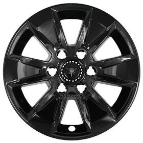 Imp436blk Nationwide Hubcaps Inc 1 Single Black 2019-2025 Silverado 1500 Lt 17 Inch Wheel Skins Hub Caps Rim Covers