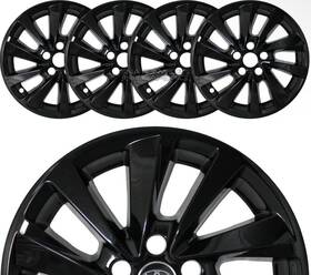 Imp448blk Nationwide Hubcaps Inc 4 Fit Toyota Camry Le 2018-2020 Black 17 Inch Wheel Skins Full Rim Covers Hub Caps