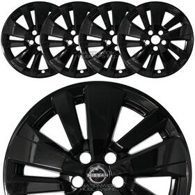 Imp519blk Nationwide Hubcaps Inc Fits Nissan Pathfinder S Sv Sl 2022-25 Black 18 Inch Wheel Skins Hub Caps Rim Covers