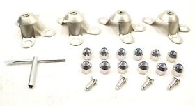F8mz-1a115-aa New Oem Ford Locking Wheel Hub Cap Cover Kit Crown Victoria 98-00