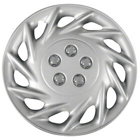 11815s New Set Of 4 15 Inch Silver 11 Swept Spoke Aftermarket Wheel Covers