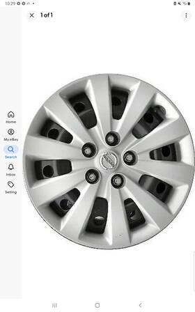 40315-1gk0a Nissan Leaf And Sentra 16 Inch Wheel Hub Cap Full Cover 4 Packs