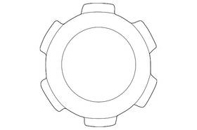 40343-7b410 Nissan Genuine Wheel Cap