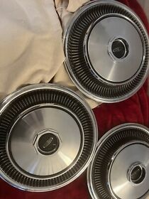 Dola113oc Nos Lincoln Continental Mark Hubcaps Vintage New Old Stock Look