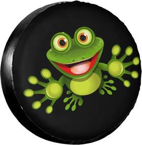 Ociovan Sptcover-frog2 17in 17 Inch For Tire Diameter 31.5 -32.6 /80-83cm Cute Happy Frog