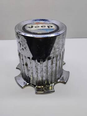 53616542 Oem Jeep Cherokee Wagoneer Chrome Metal Center Cap J10 J20 4wd