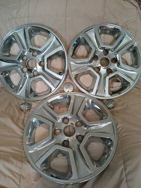7914p-17 Oem Set Of 3 13 14 15 16 17 Grand Cherokee Wheel Covers Skins Hubcaps