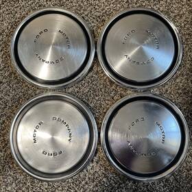D0aa-1130-g Oem 4 Ford Mustang Torino 10-1/2 Inch Wheel Center Rim Hub Cap Lug Dog Dish Cover Kt