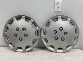 Kt-849 Oem 2 Qty Used 14 Inch Silver Honda Civic Hubcaps 1998-2002 Taiwan