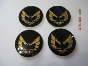10003606-4 Oer 1977-1981 2-1/8 Inch Gold Center Cap Emblem Set Firebird/trans Am New