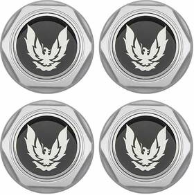 881173 Oer Wheel Center Cap Set Silver With Late Bird Logo For 1982-1992 Firebird